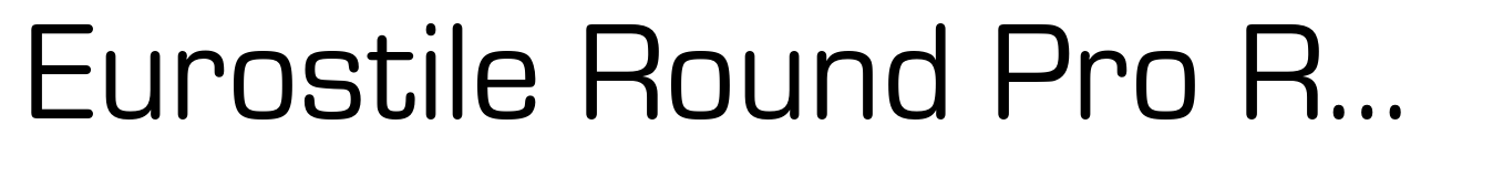 Eurostile Round Pro Regular